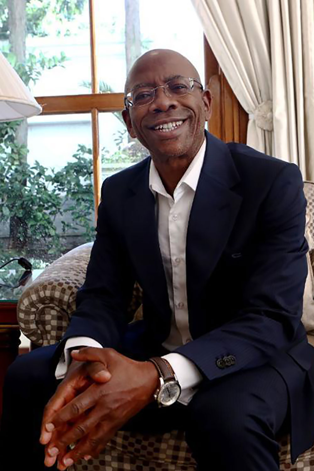 Professor Bonang Mohale speaking to audience
